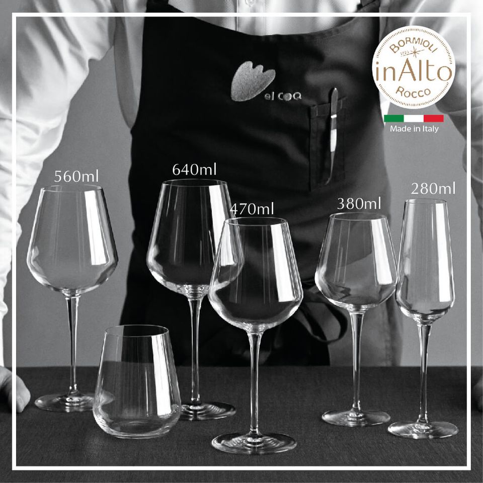 Bộ 6 Ly rượu Thủy Tinh Inalto 560ml  - Bormioli Rocco - Italy