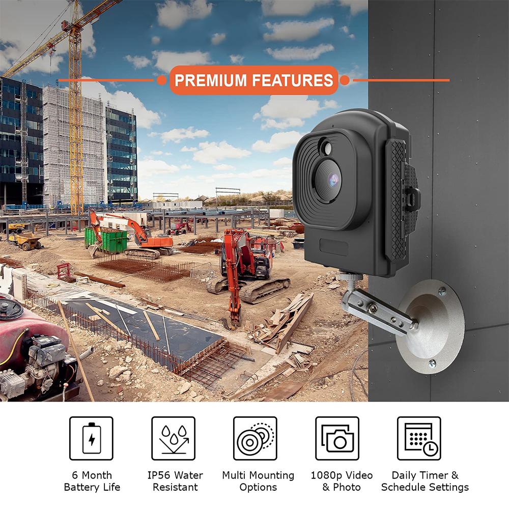 Camera thời gian trôi qua TL2300 2.4 LCD LCD Full HD 1080p 110 ° vòng lặp LED vòng lặp Video Action Cam để xây dựng nhiếp ảnh