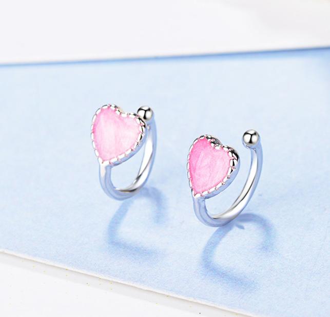 BÔNG TAI KẸP VÀNH TRÁI TIM XINH XẮN BHBT322