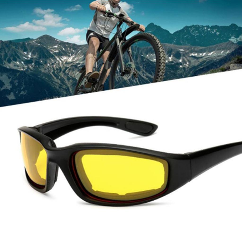 1 Pair Motorcycle Riding Glasses Padding Goggles UV Protection Dustproof Windproof Motorcycle  for Outdoor Sports