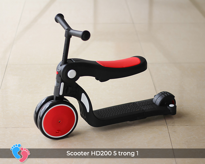 Xe đa năng trượt Scooter xe cân bằng xe đẩy cho bé 5 trong 1 Broller HD200