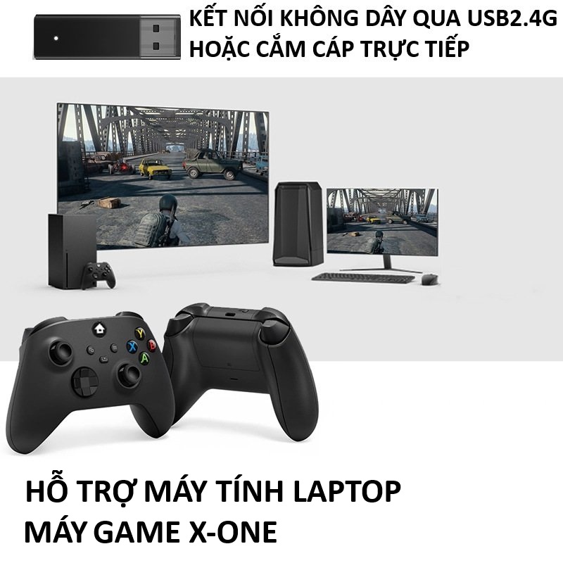 Tay cầm chơi không dây XOne-X cho máy tính, laptop, máy game