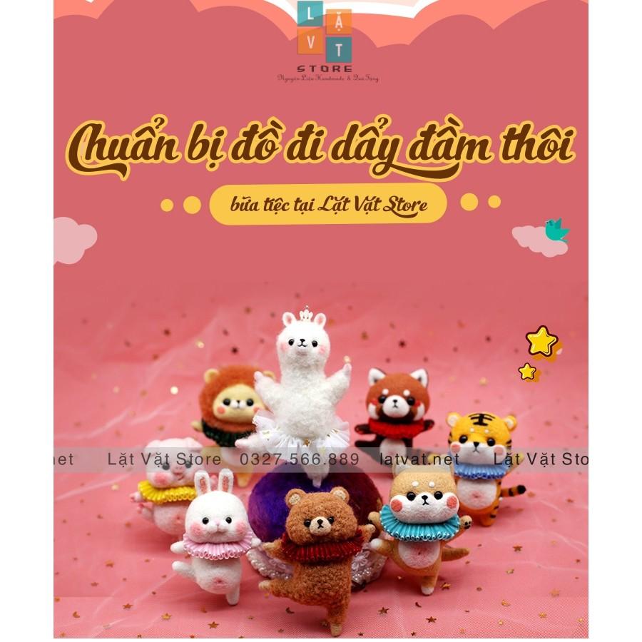 Bộ len chọc các 9 bé VŨ ĐOÀN BA LÊ, có hướng dẫn bằng video cho người mới bắt đầu, needle felting
