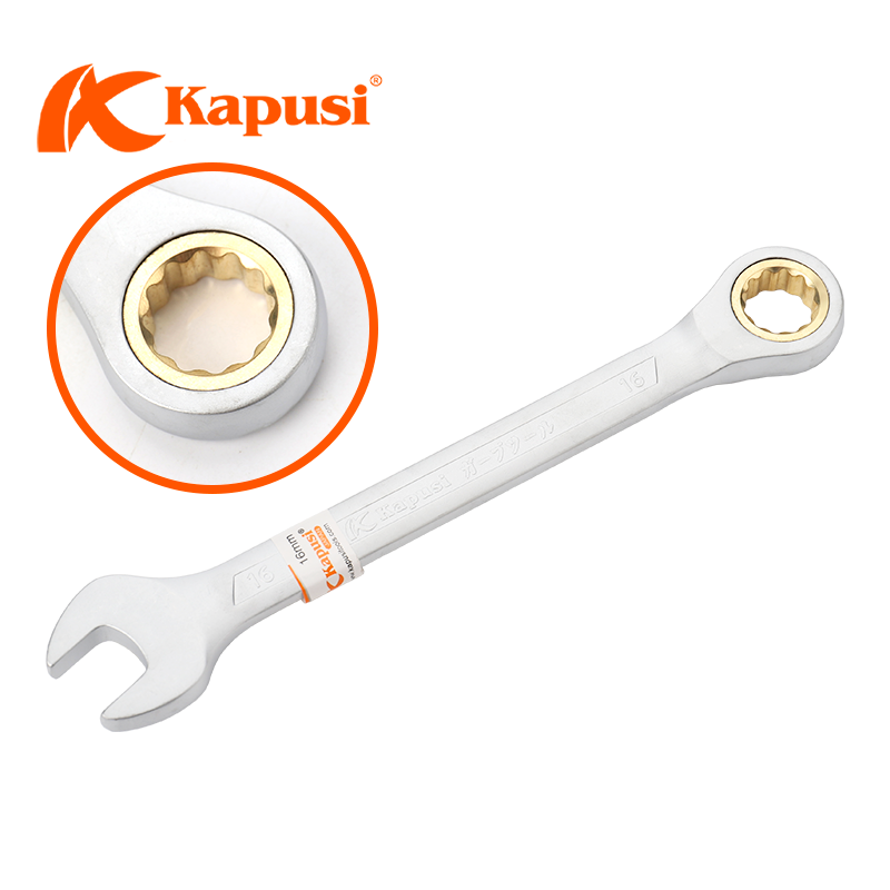 Cờ lê vòng miệng tự động Kapusi Japan nhiều size, thép CR-V chịu lực cao 50BV30, bánh cóc 72 răng