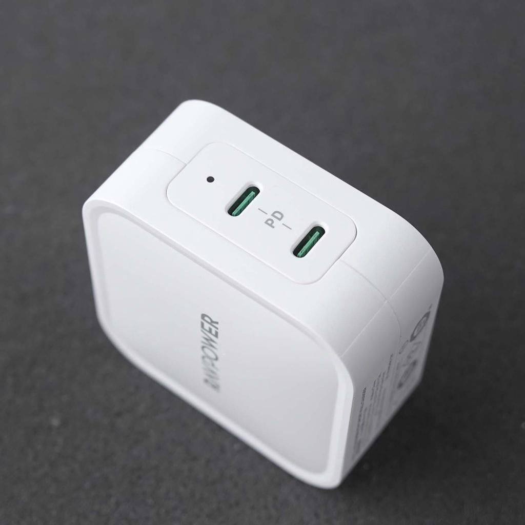 Sạc RAVPower RP-PC128, 2 USB-C PD 90W - Hàng chính hãng