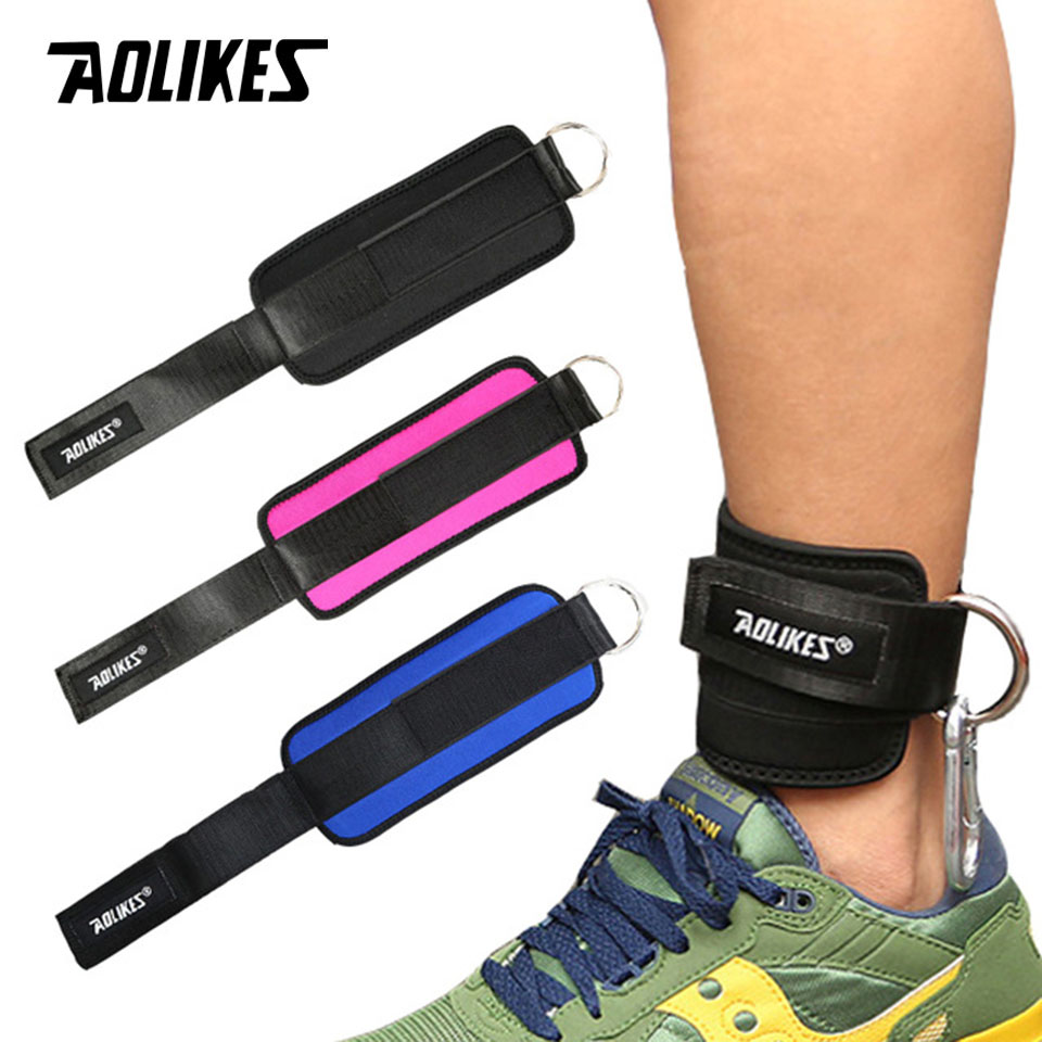 Bộ 2 đai dây quấn cổ chân tập gym AOLIKES A-7129 hỗ trợ tập cơ mông, đùi, chân Leg Wight Training Foot Ring