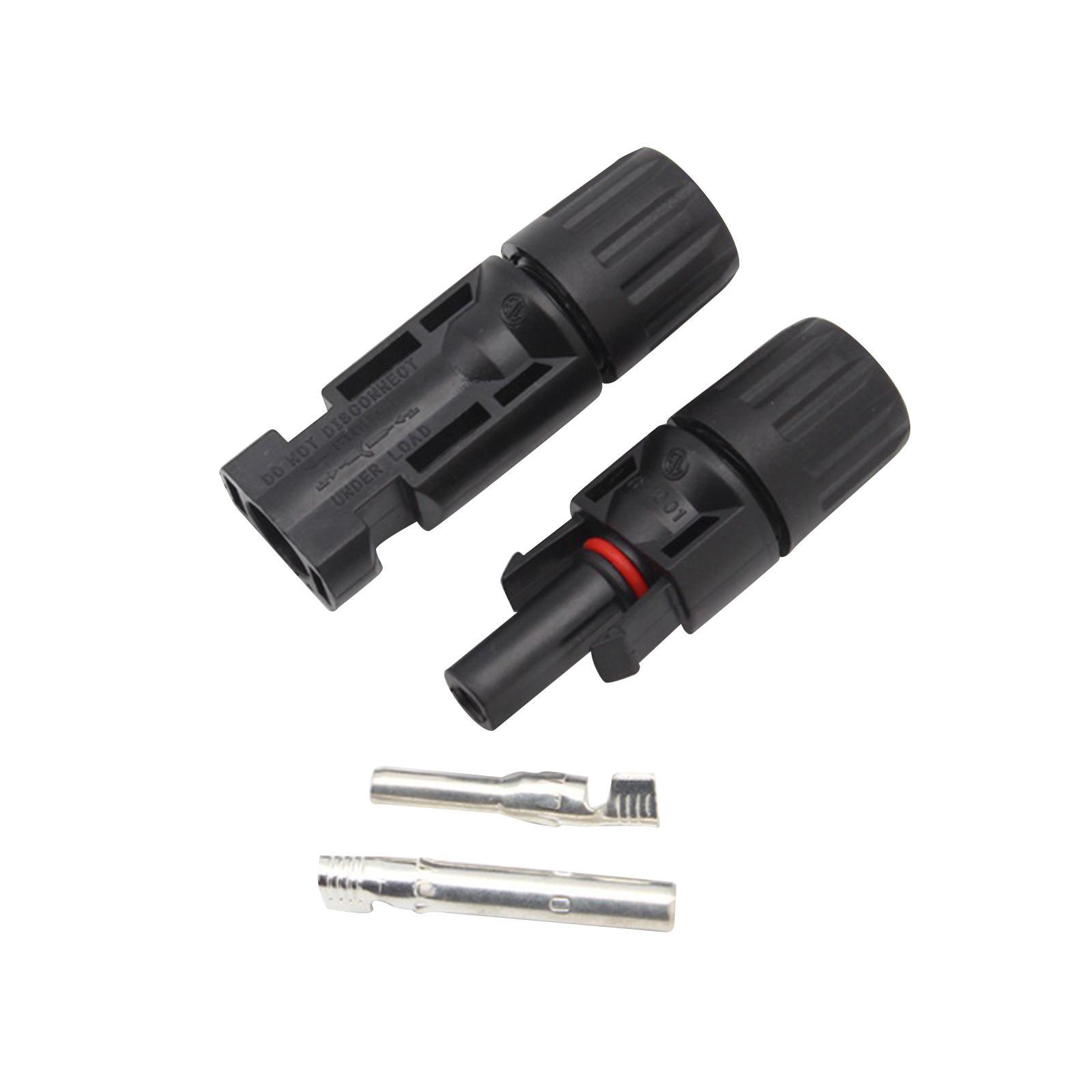 Solar Panel Connectors , Solar Panel Cable Connectors, 10 Pairs Male/Female Line Solar Connectors for Photovoltaic Systems, Garden