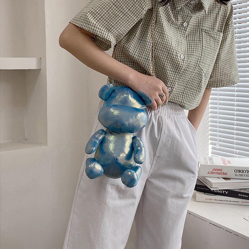 Anime Hoạt Hình Kid Đeo Vai Gấu Bông Túi Đeo Vai Thời Trang Anime Dành Cho Bé Gái Bé Trai Túi Điện Thoại Di Động gấu Đồ Chơi