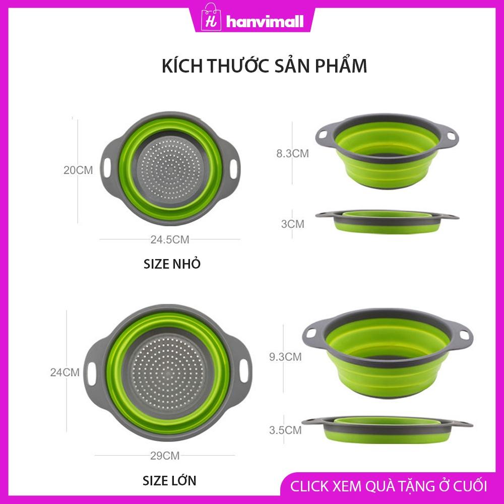 Rổ silicon gấp gọn tiết kiệm diện tích