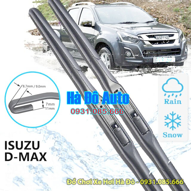 Chổi Gạt Mưa Trước Dmax 2014 2015 2016 2017 2018 2019 2020 2021 2022 2023 2024 - Chổi Gạt Mưa Phía Trước Isuzu Dmax 2014/2024