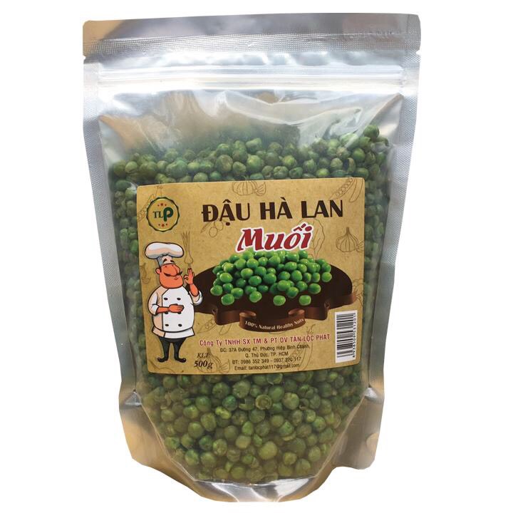 1KG ĐẬU HÀ LAN MUỐI CHẤT LƯỢNG - 2 HŨ NHỰA 500G