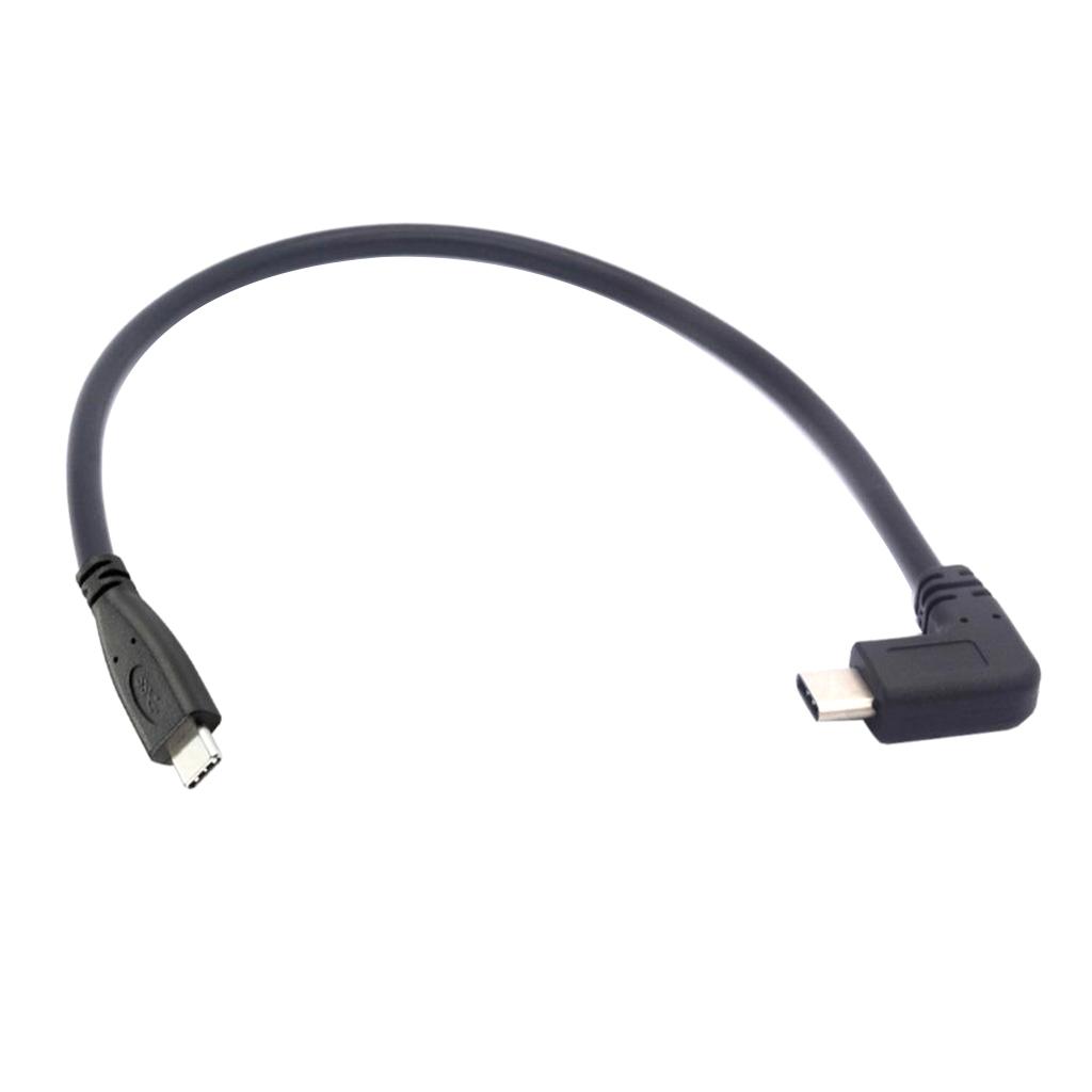 Type-c USB 90 degree Male to USB-C male Extension Cable Extender Cord