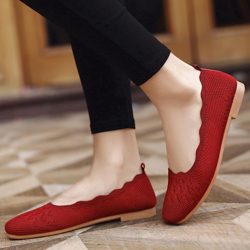 2020 Fashion women outdoor soft running sneakers casual flat shoes