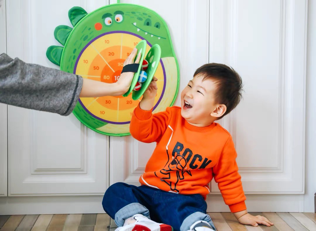 Trò chơi ném bóng dính khủng long chính hãng Mideer Fun Dart Game Dinosaur