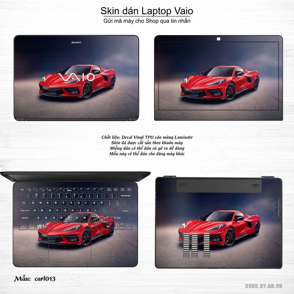 Skin dán Laptop Sony Vaio in hình xe hơi (inbox mã máy cho Shop)