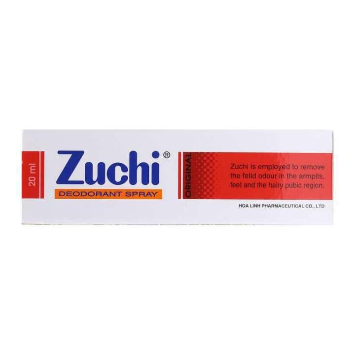 Xịt khử mùi 2 trong 1 Zuchi Original khử mùi hôi nách và hôi chân hiệu quả, không kích ứng da - XZ1 02