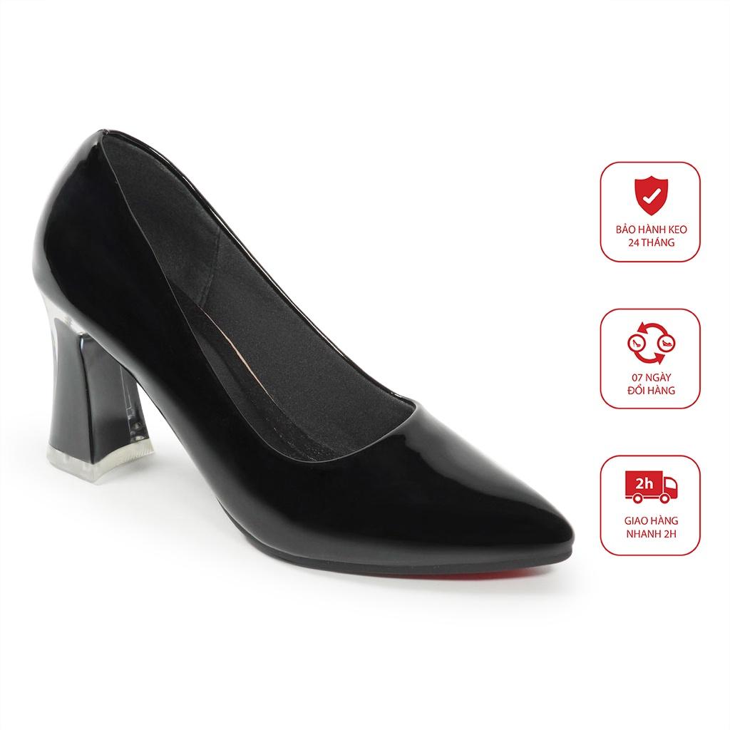 Giày cao gót nữ trơn gót 7 cm mã BL7F517