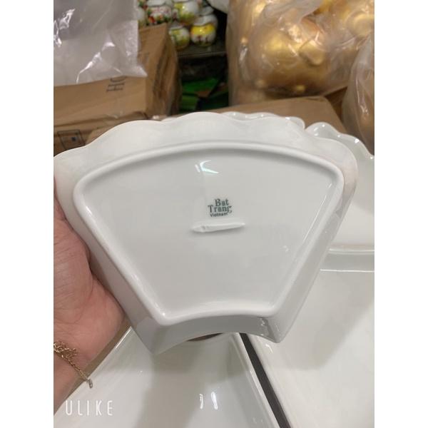 BỘ ĐĨA MẶT TRỜI MEN TRẮNG HÀNG BÁT TRÀNG