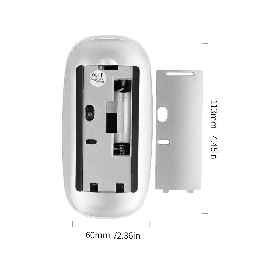 Bluetooth-Tương Thích Magic Mouse Im Lặng Sạc Laser Máy Tính Slim Thiết PC Chuột Cho Apple Macbook Microsoft