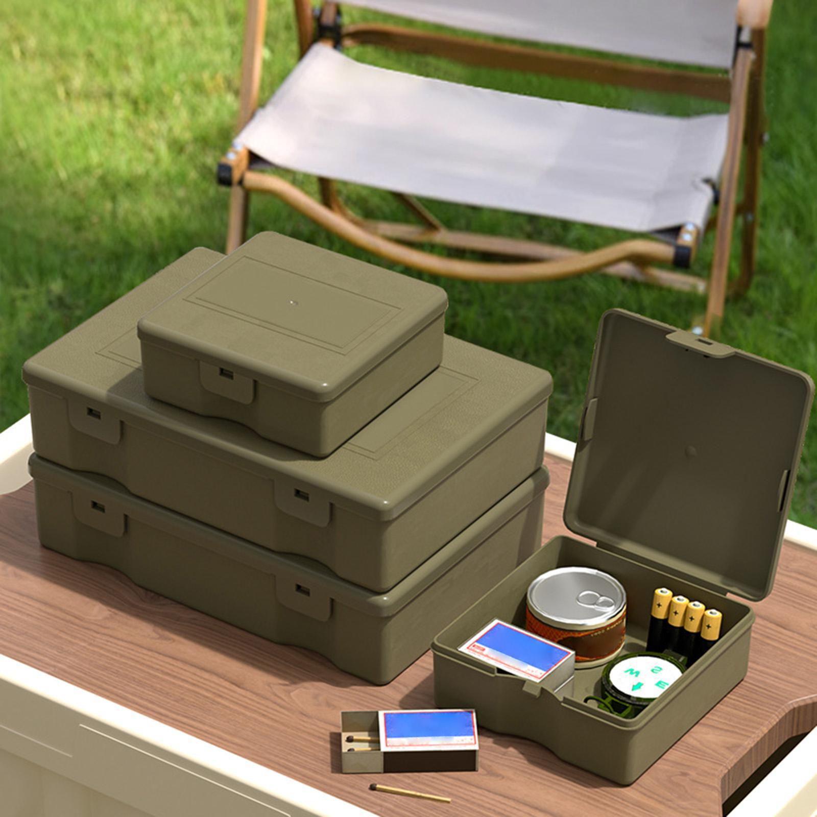 Desktop Storage Box, Sundry Container, Utility Case, Multipurpose Reusable Organizer Box for Camping Outdoor