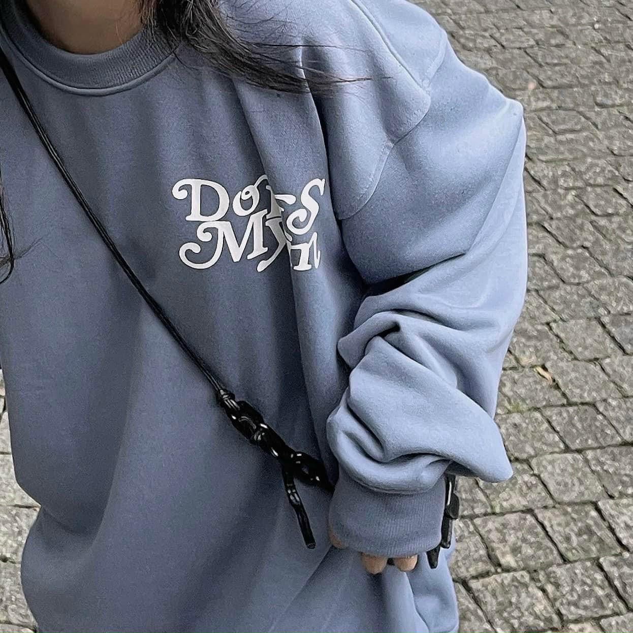 Áo sweater Trơn nỉ bông️/Nam nữ Unisex/SWEATER in chữ DORMY