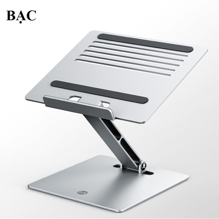 Kệ đỡ Laptop nhôm cao cấp dùng làm đế đỡ dành cho macbook, laptop, ipad. Tùy chỉnh được góc nhìn 180độ và độ cao