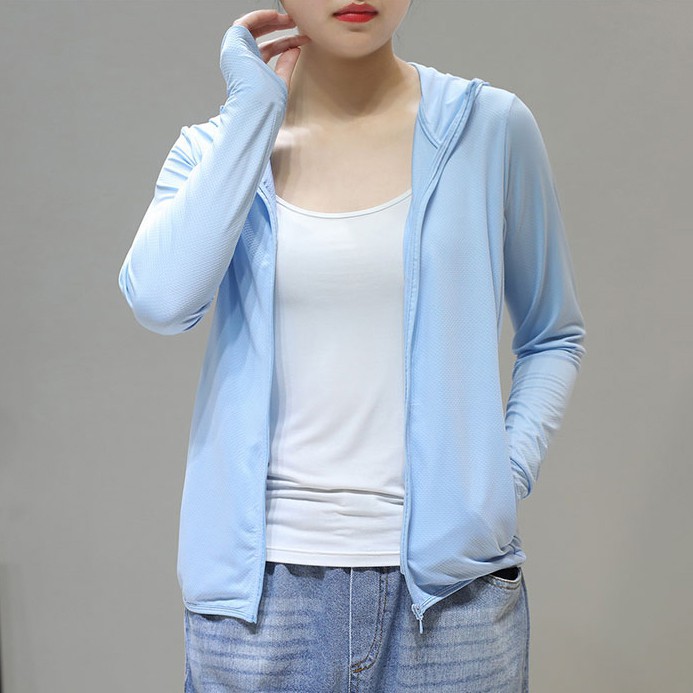 Áo chống nắng nữ  vải co dãn 4 chiều thông hơi làm mát chống tia uv