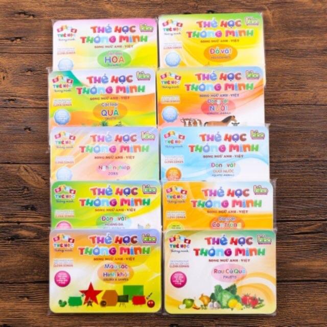 Thẻ học thông minh song ngữ bibo - đồ chơi thông minh flashcard anh việt chủ đề côn trùng