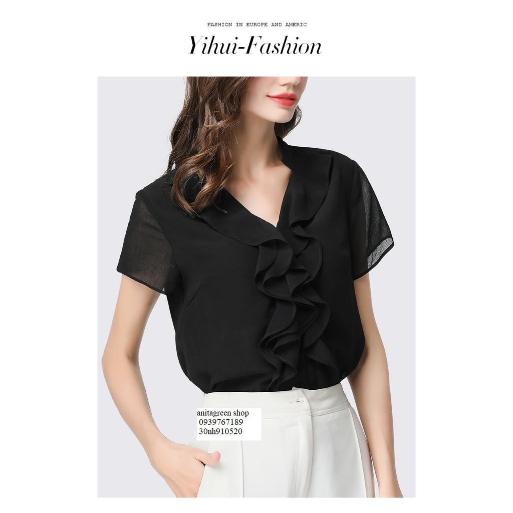 Nh910520-ÁO KIỂU NỮ BÈO TAY NGẮN