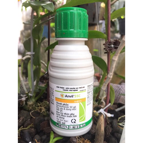 Chế phẩm Anvil trừ nấm cho cây trồng chai 100ml - chuyên trừ rỉ sắt, sương mai, khô vằn