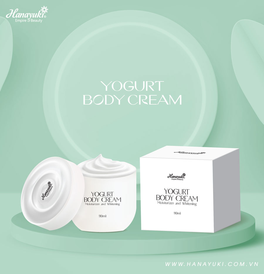 Kem Dưỡng Trắng Da Toàn Thân Body Sữa Chua yogurt Hanayuki 110g