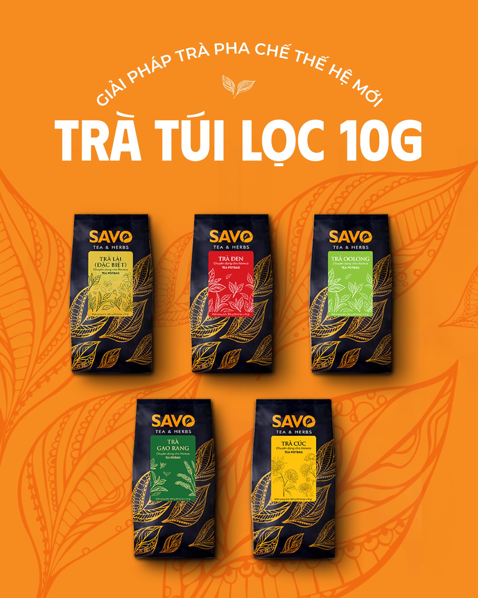 SAVO Trà Hoa Cúc - Túi 30 gói x 10gr
