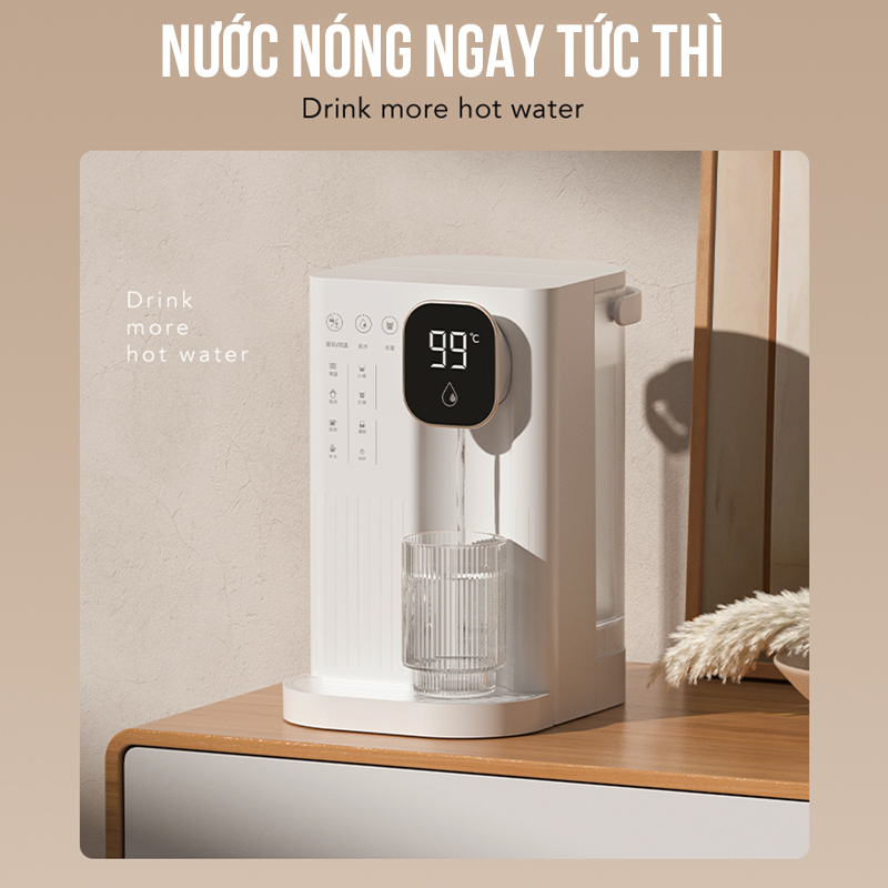 Máy Đun Nước Nóng Để Bàn Bình Thủy Điện Đun Nước Pha Sữa Pha Trà Làm Nóng Siêu Tốc Dung Tích 3L Bình Chứa Kháng Khuẩn