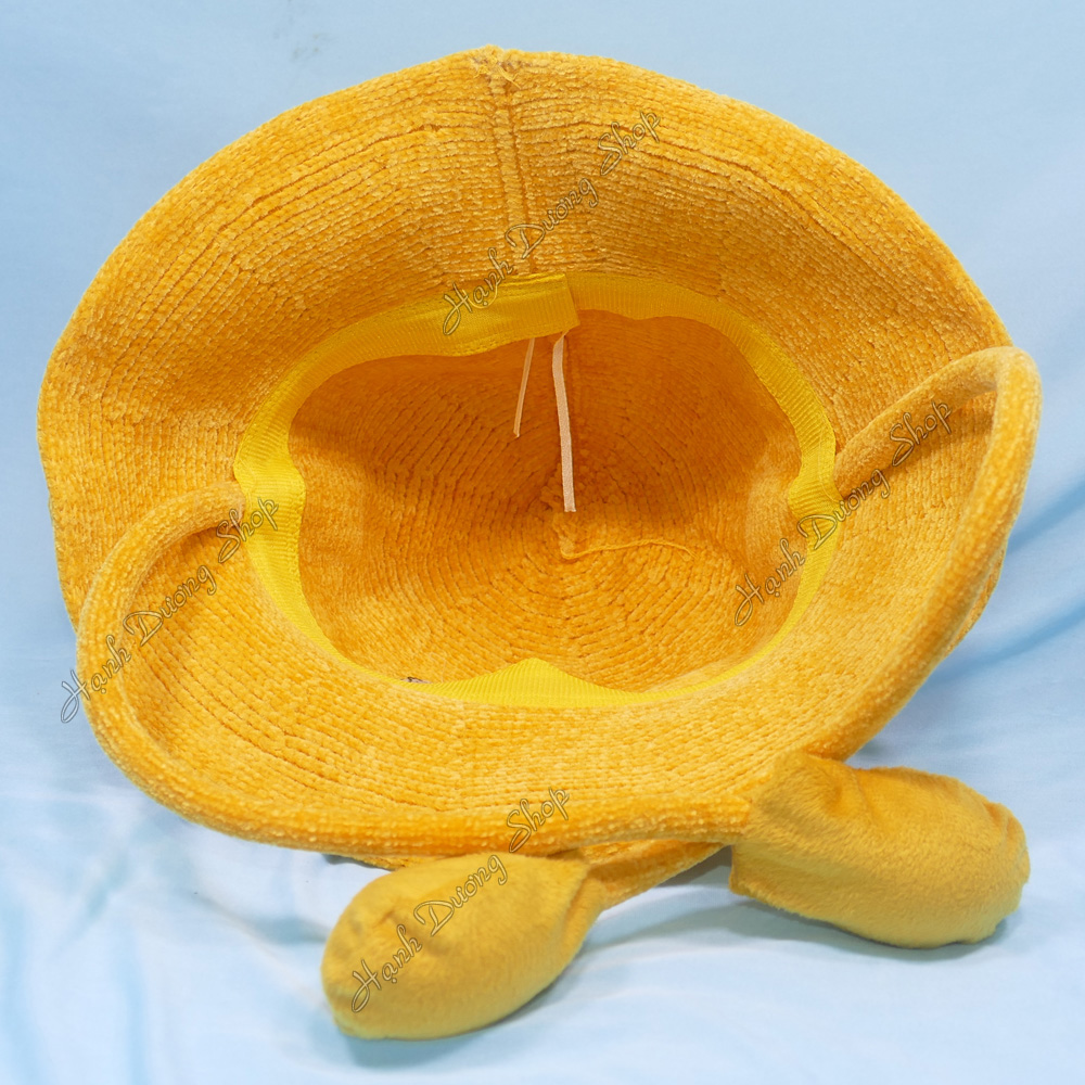 Nón trẻ em kiểu dáng con vịt, bóp mỏ kêu cạp cạp, bóp vênh 2 tay độc đáo, chất liệu vải nhung mềm mại - Hạnh Dương