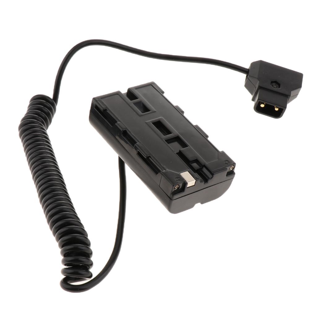 Milageto D Tập D-Tập Kết Nối NP-F550 DC Khớp Nối Bộ Chuyển Nguồn Dây Cuộn Cáp Dài 30 Cm