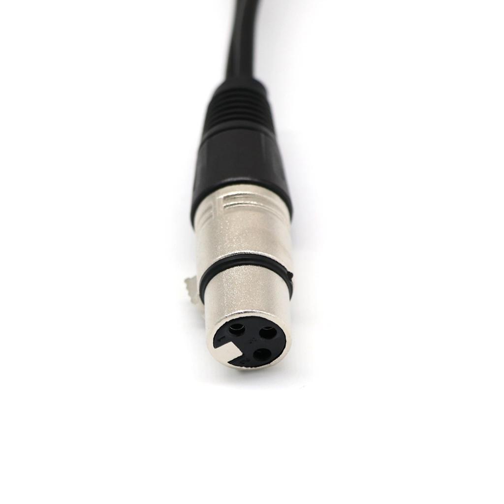 2x Audio Mic Cable Patch Cord- XLR 1x Female to XLR 2x Male Microphone Cable Splitter Connector