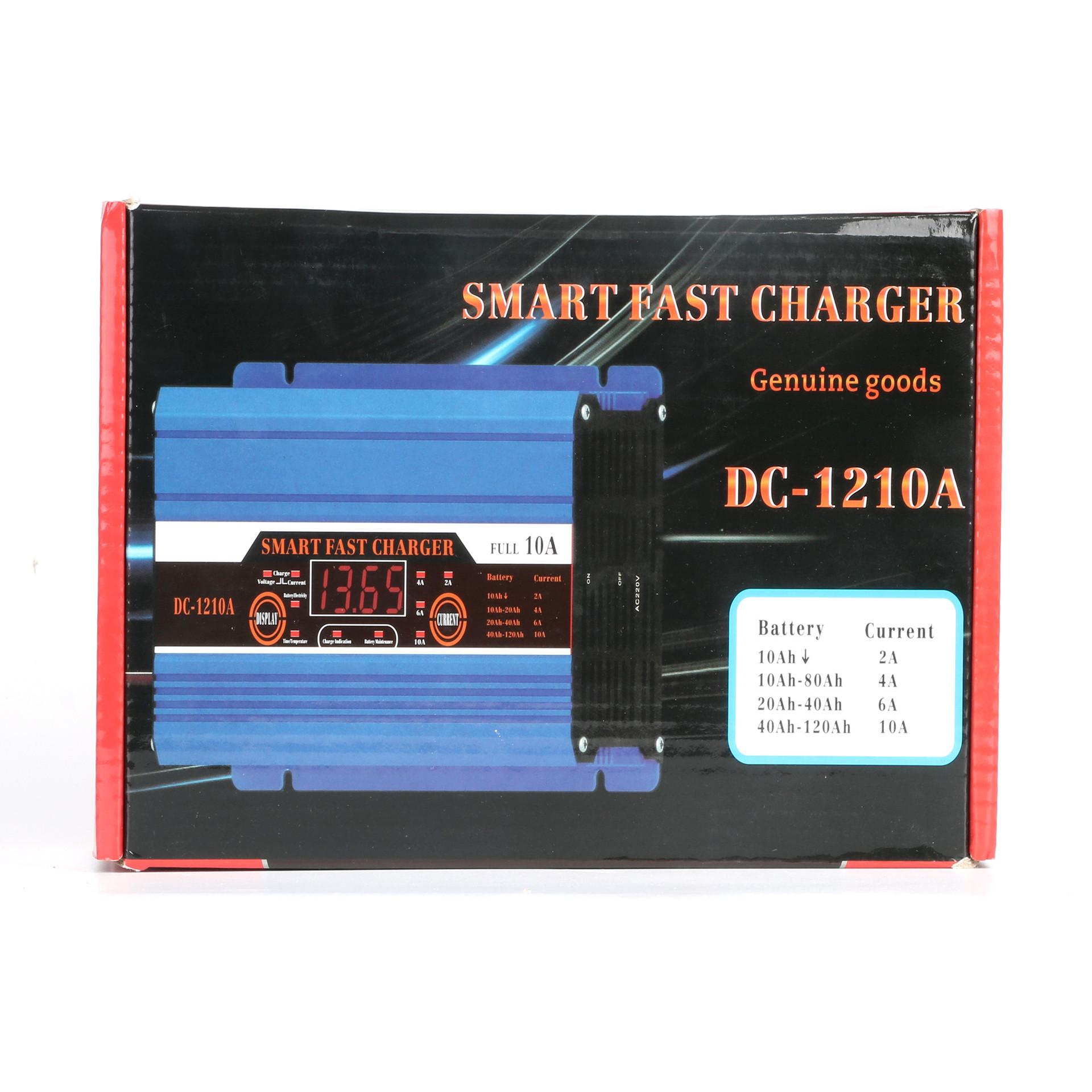Phong cách mới nhất Bộ sạc Cadip 12V10A xe điện xe axít chì ắc quy sạc dây đai thông minh hiển thị