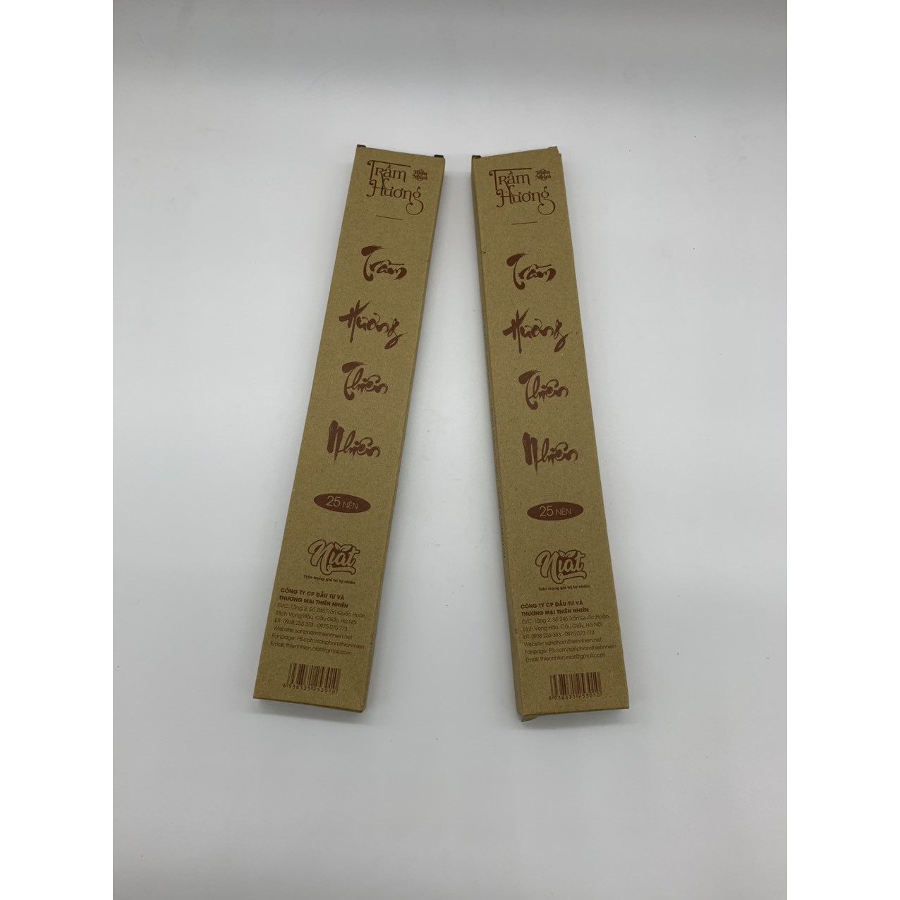 2 Hộp Nhang Trầm Hương ThienNhien 25 Cây 100% Không Hóa Chất