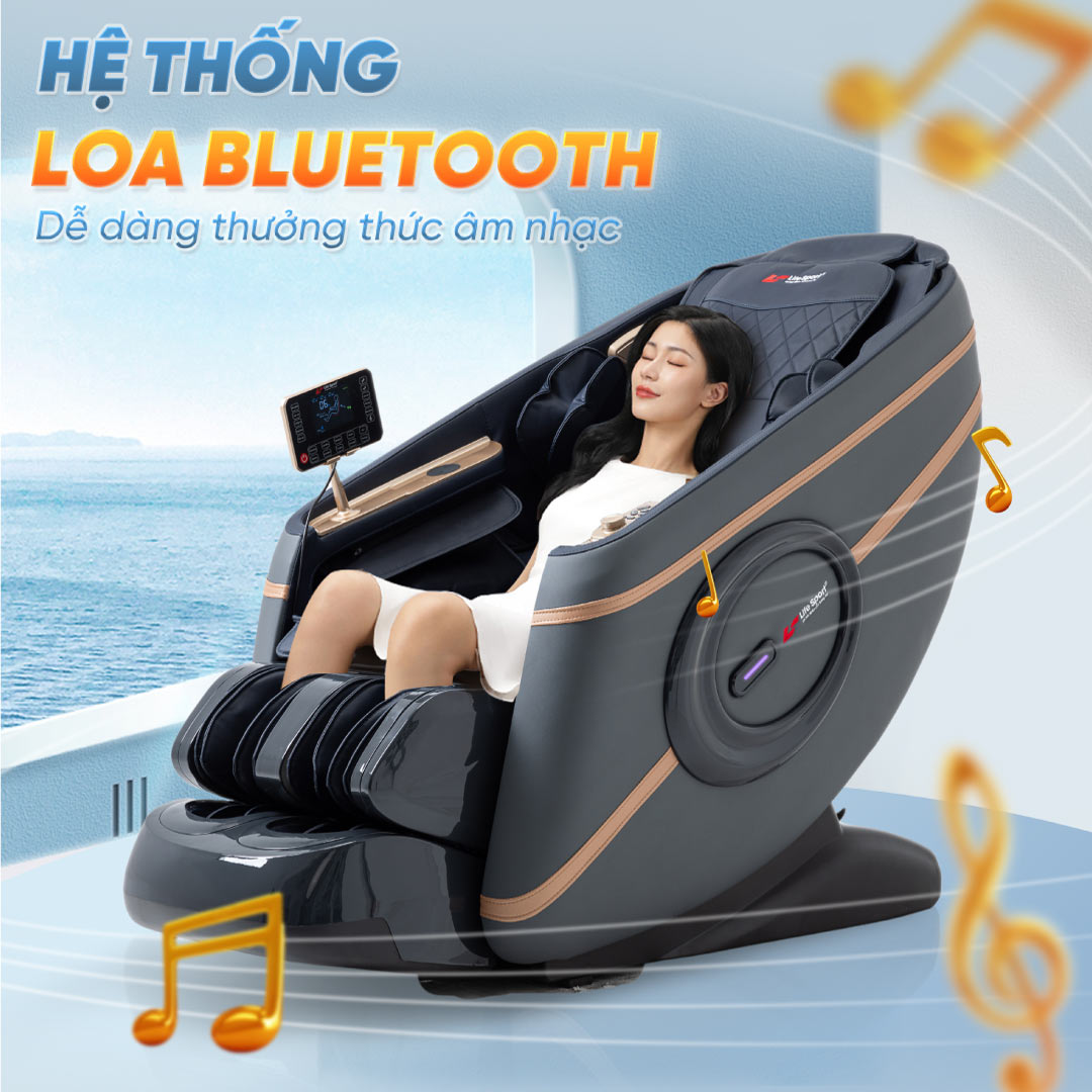 Ghế Massage Lifesport LS-339, Ghế Massage Gồm 20 Bài Massage 5 Kỹ Thuật Massage Điều Luyện, Điều Khiển Bằng Giọng Nói
