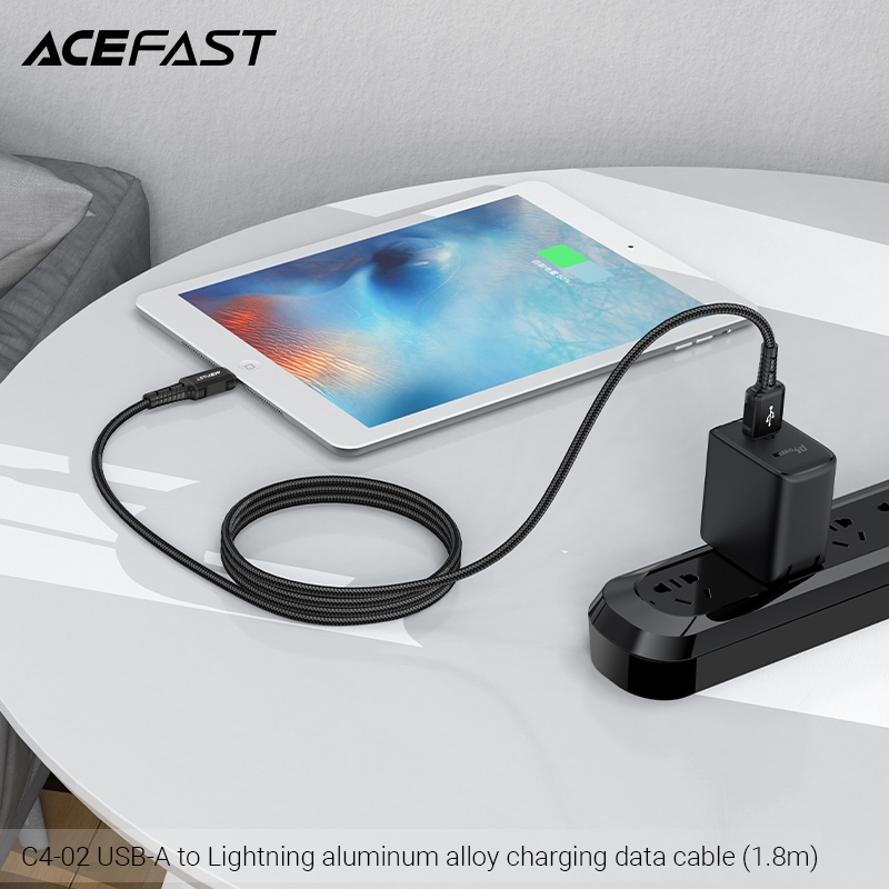 Cáp Sạc Acefast Lightning 1.8M C4-02 - Hàng Chính Hãng