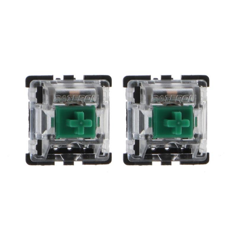 Set 10 Bàn Phím Cơ Mx 3 Pin Màu Xanh Trong Suốt