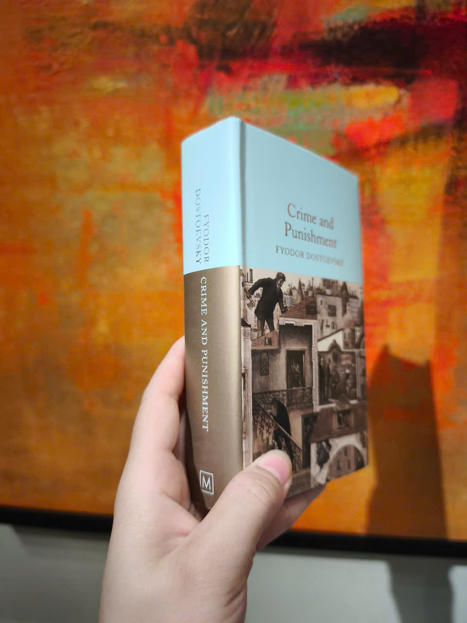 Sách - Crime and Punishment by Fyodor Dostoevsky: 96 - Nhập khẩu UK, bìa cứng, khổ pocket dát vàng