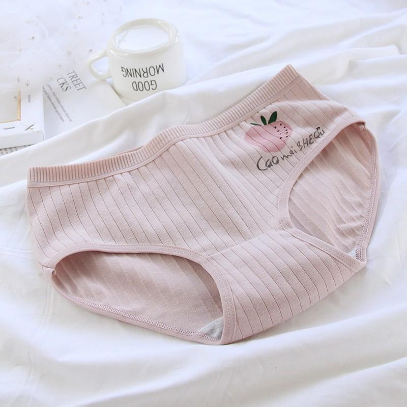 Quần Lót Cotton Co Dãn 4 Chiều Dâu Cute 40-80kg