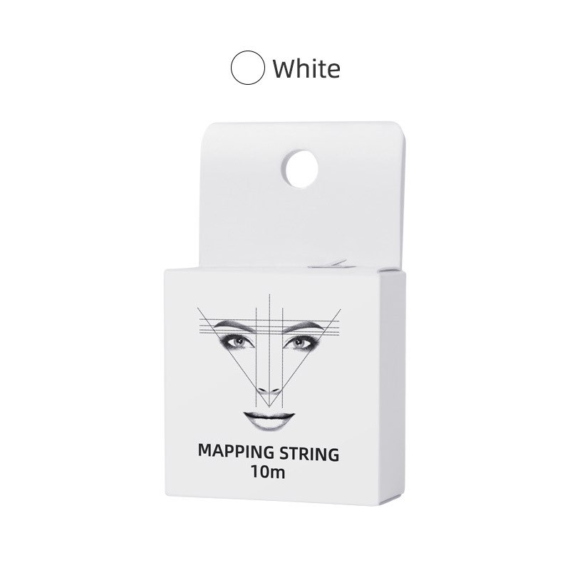 Thước dây, thước chỉ màu đen trẳng vẽ chân mày phun xăm, Microblading thước kẻ định vị chận mày brow eyebrow tattooing