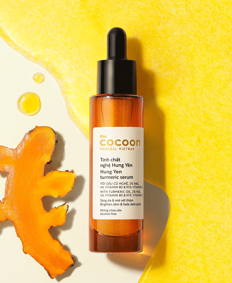 Bộ 5 Chăm Sóc Da Nghệ Cocoon giúp sáng da mờ thâm: Sữa rửa mặt nghệ 140ml + Mặt nạ nghệ 30ml + Toner nghệ 140ml + Tinh chất nghệ 30ml + Thạch nghệ 30ml
