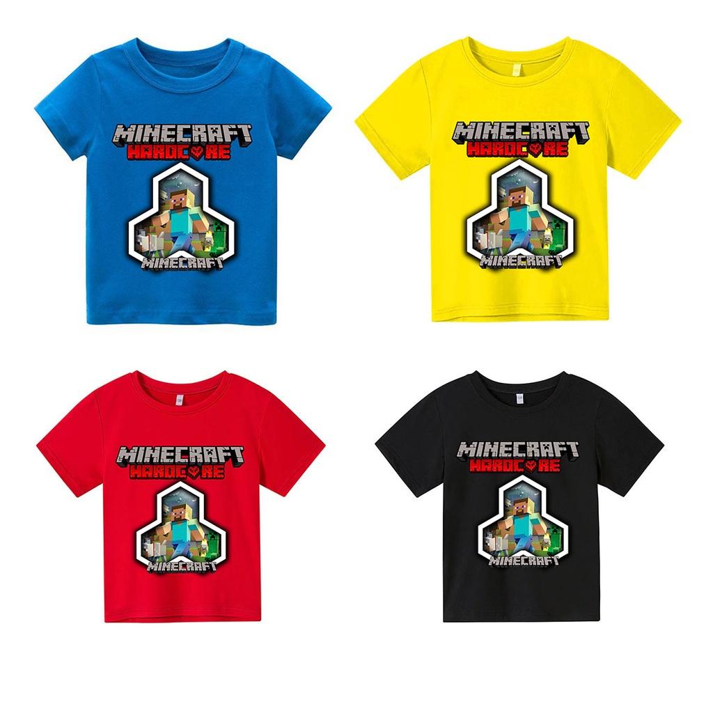 Áo thun trẻ em minecraft 2 Có size người lớn, King Cotton