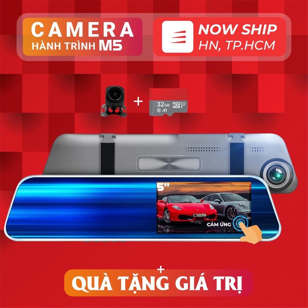 Camera Hành Trình ô tô gương chiếu hậu M5 XETABON Full Hd 1080P cam trước sau rõ nét góc quay 170 độ 1 đổi 1 trong 12Th