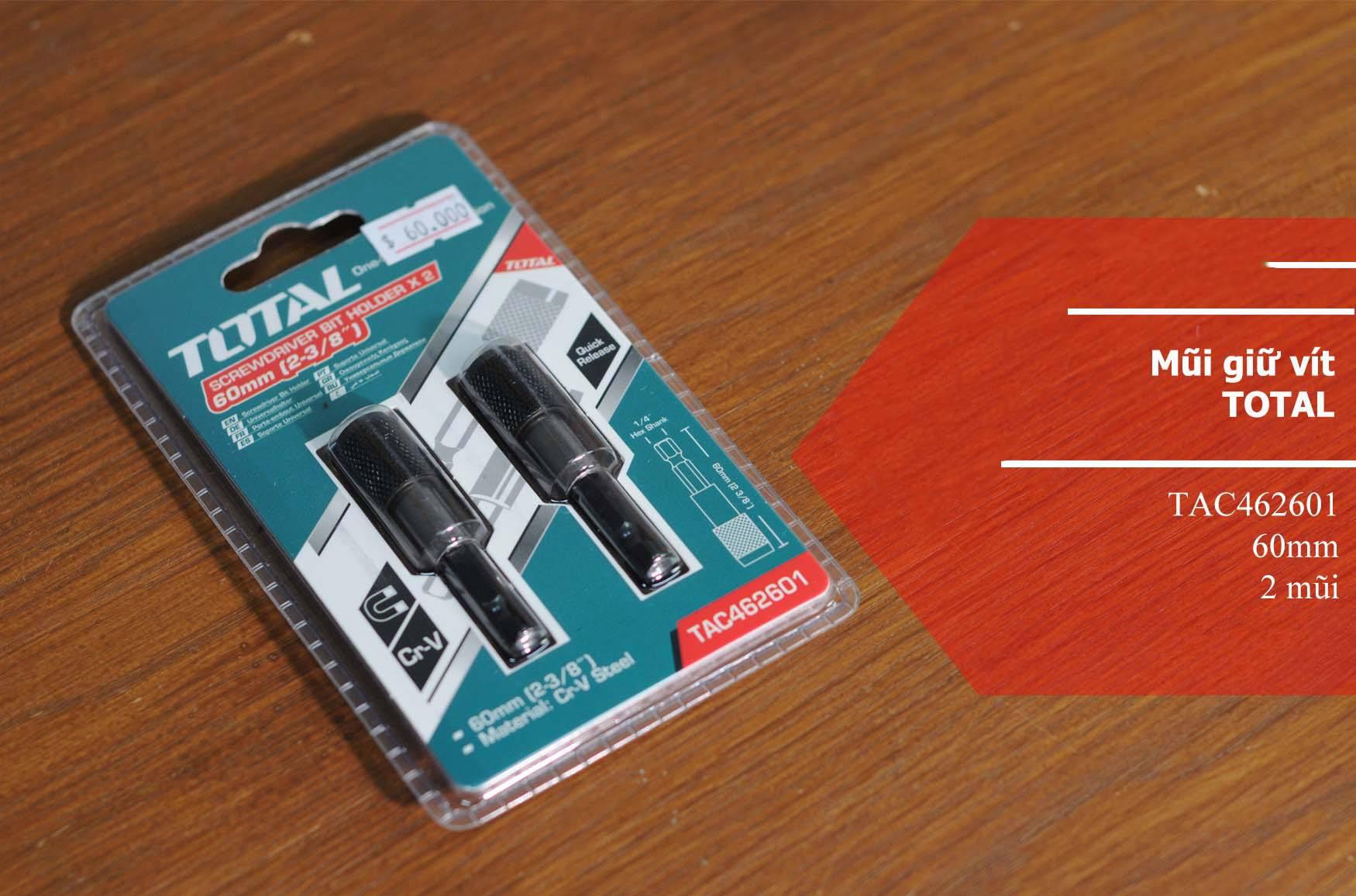 MŨI GẮN VÍT TOTAL TAC462601 - HÀNG CHÍNH HÃNG