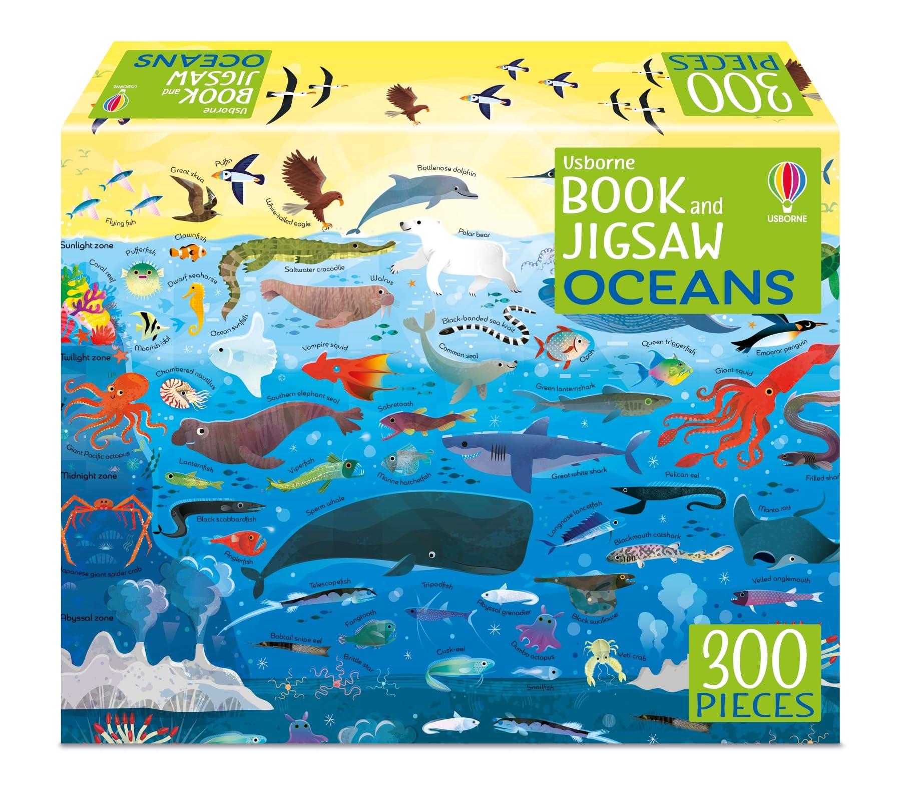 Sách ngoại văn: Usborne Book And Jigsaw Oceans
