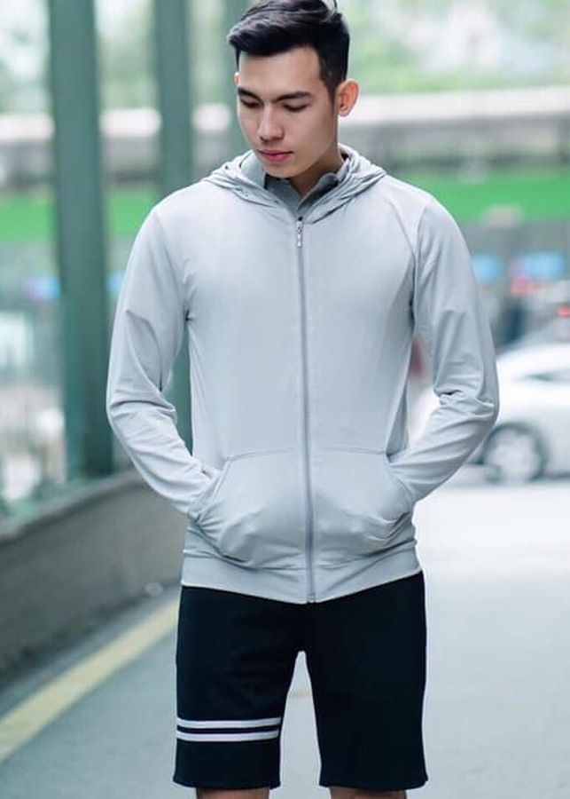 Áo Chống Nắng Nam Xám UVXAM99